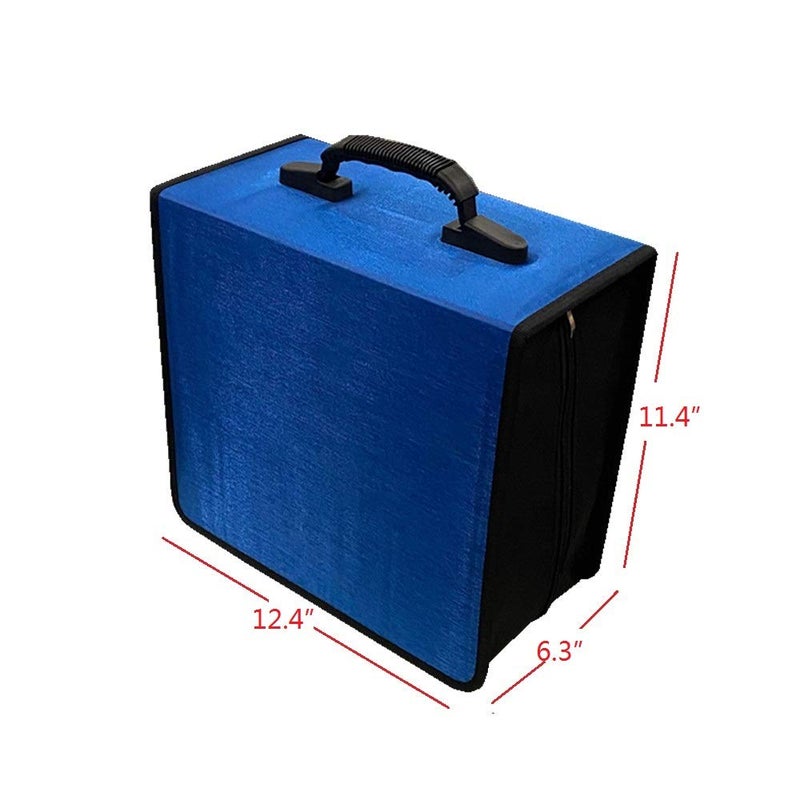 Penlonda CD/DVD Case Holder Organizer Wallet Sleeves Booklet Binder,Storage 400 Capacity Disc(Blue) - Image 2